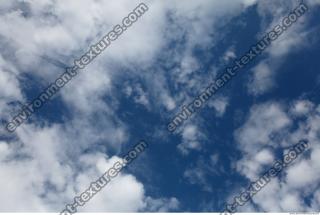 Photo Texture of Blue Clouded Clouds